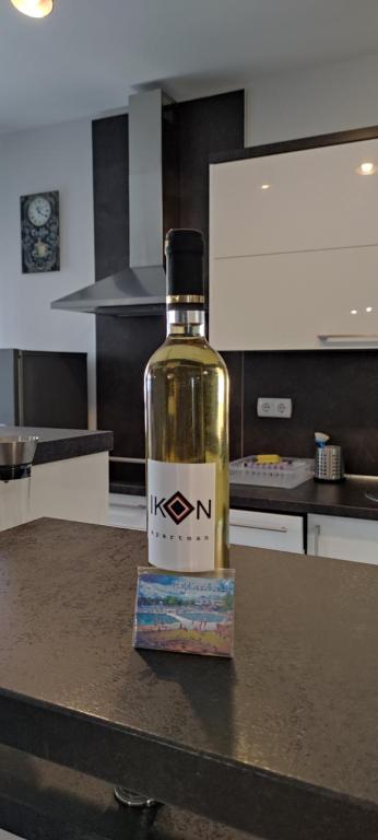 Kuchyň nebo kuchyňský kout v ubytování IKON apartman