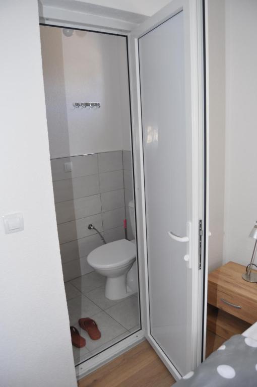 Koupelna v ubytování Villa Rita