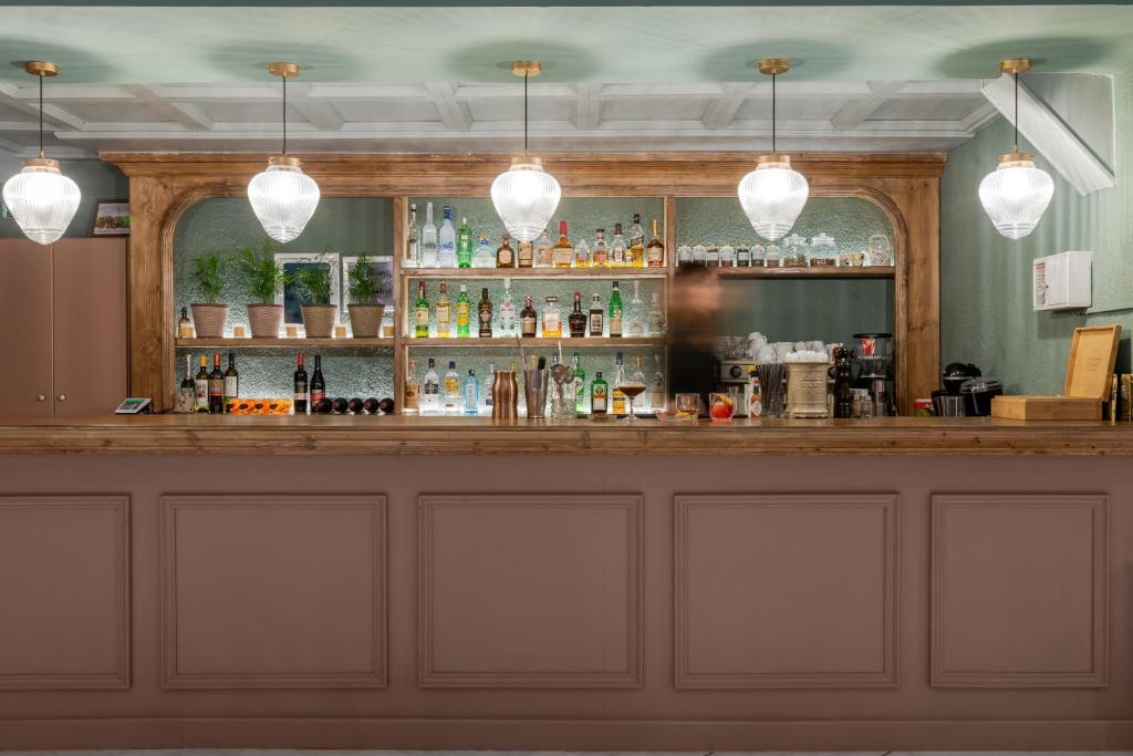 Lounge nebo bar v ubytování Paeonia Arachova