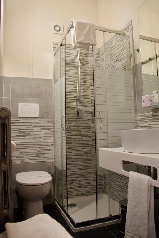 Koupelna v ubytování Hotel Gran Torino