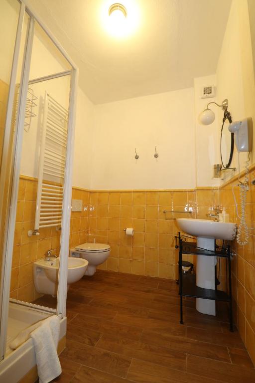 Koupelna v ubytování Cà de Pria