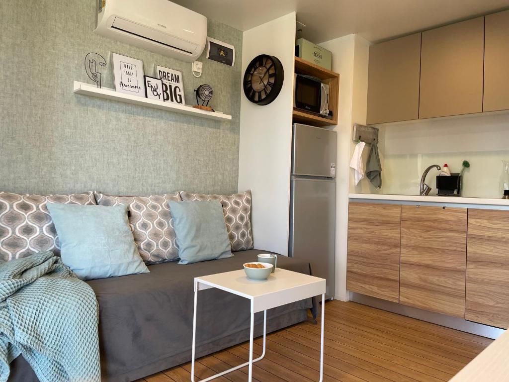 Kuchyň nebo kuchyňský kout v ubytování HARMONIA mobile home