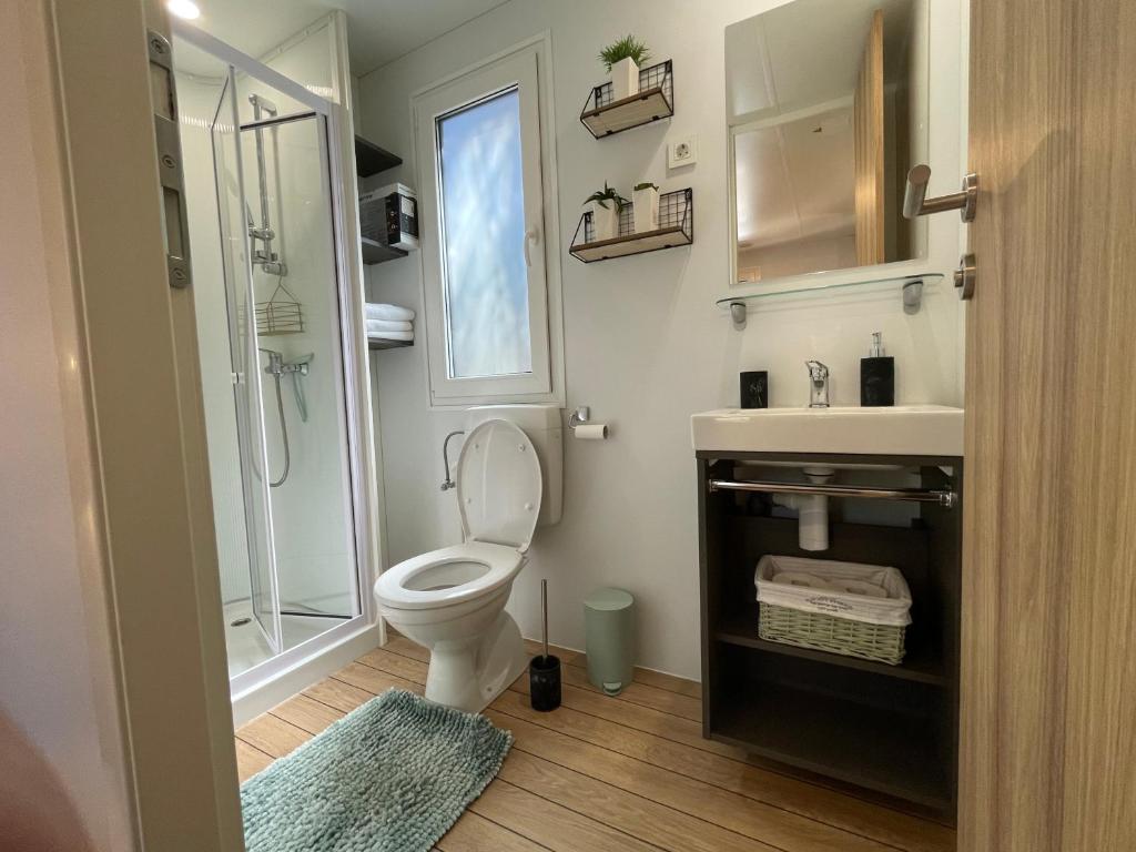 Koupelna v ubytování HARMONIA mobile home