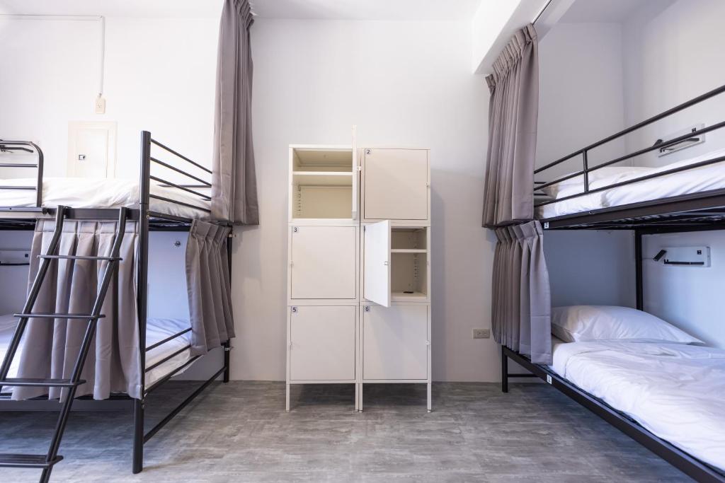 Postel nebo postele na pokoji v ubytování Nice Hostel