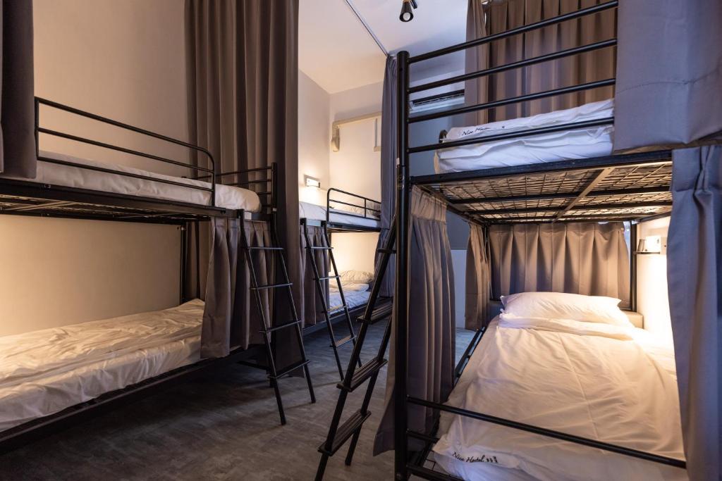 Postel nebo postele na pokoji v ubytování Nice Hostel