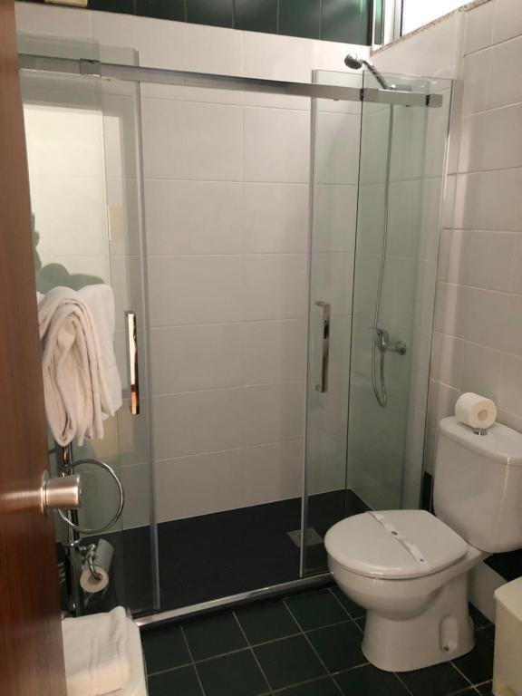 Koupelna v ubytování Hotel Eco Salvador