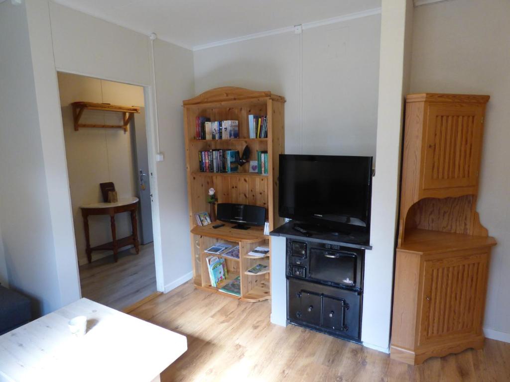 Kuchyň nebo kuchyňský kout v ubytování Nya Skogsgården Hostel