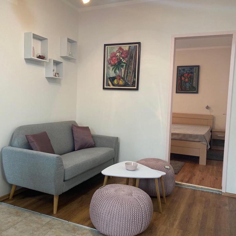 Posezení v ubytování Ozrenska bašta apartmani