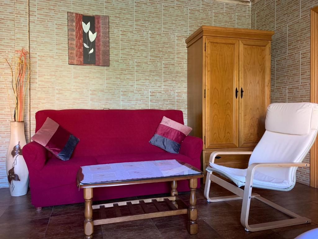 Posedenie v ubytovaní Apartamento rural FRAGARIA