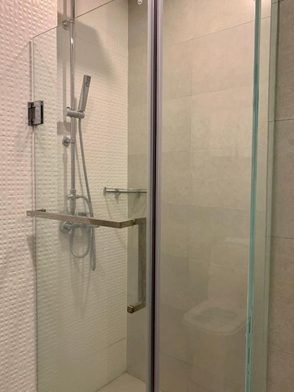Koupelna v ubytování JET Hotel