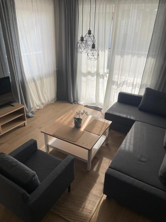 Część wypoczynkowa w obiekcie Komfortowe Apartamenty w Nałęczowie