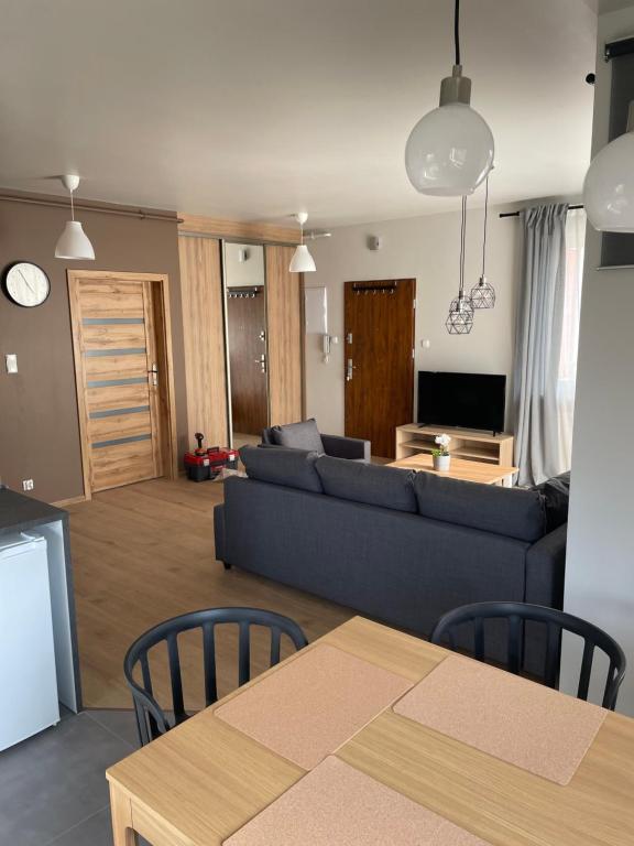 Część wypoczynkowa w obiekcie Komfortowe Apartamenty w Nałęczowie