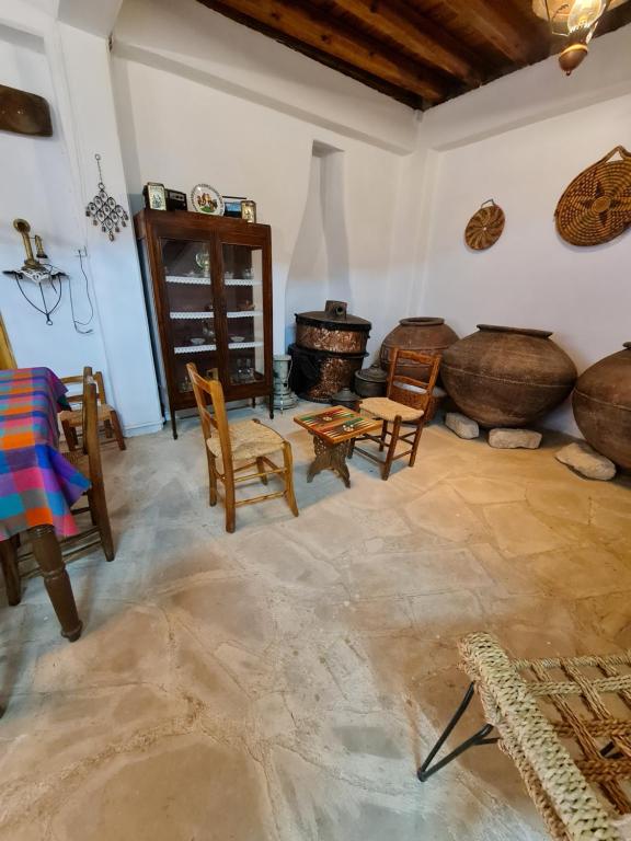 Posezení v ubytování Kassandras place in Omodos village