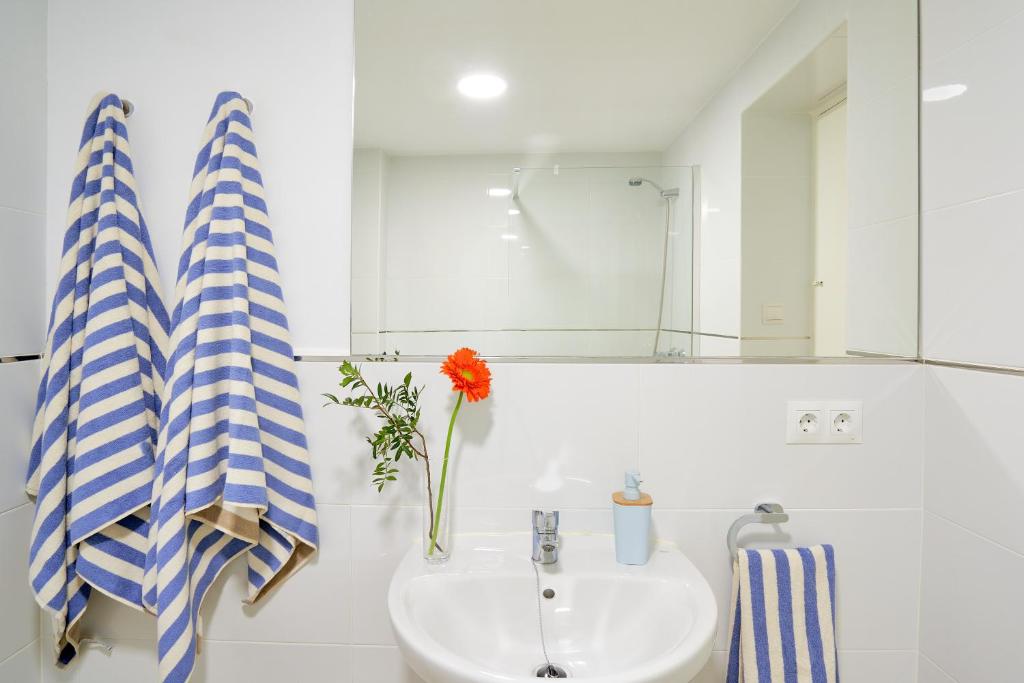 Kúpeľňa v ubytovaní Villa Rosita Suites en Playa de la Malagueta con terraza