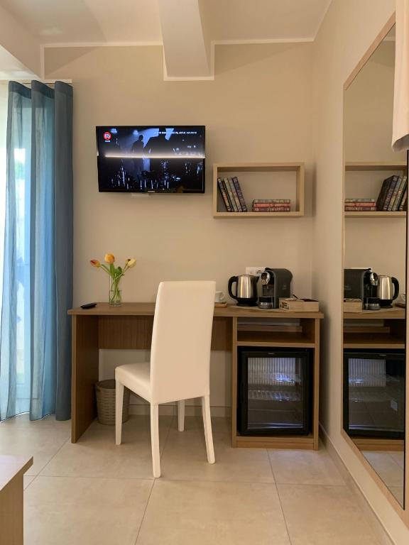 Kuchyň nebo kuchyňský kout v ubytování MaLù BEST Rooms - Tropea
