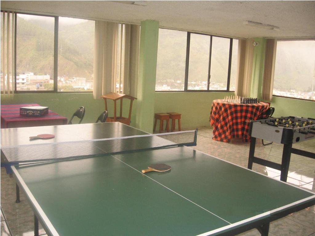 Stolní tenis v ubytování Hosteria Llanovientos nebo okolí