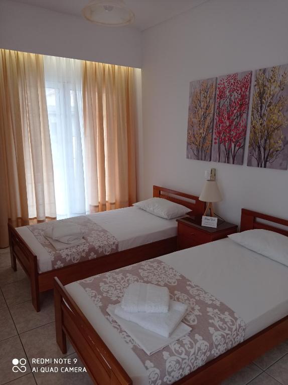 Postel nebo postele na pokoji v ubytování Ankypy Studios