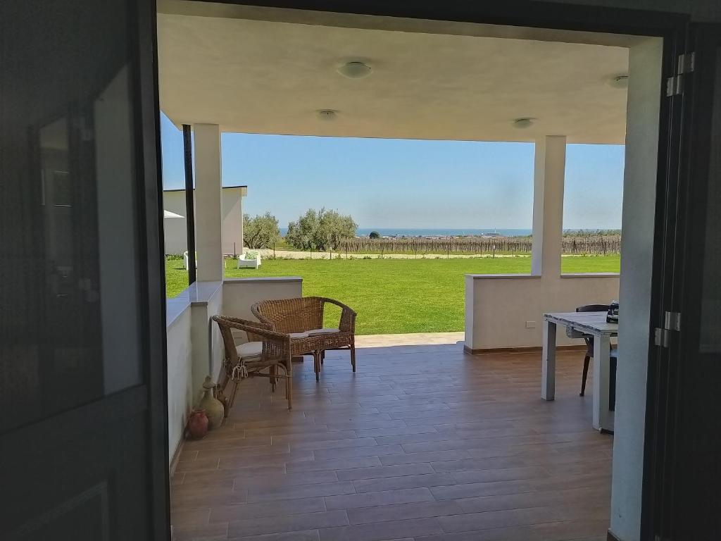 Balkón nebo terasa v ubytování Natura e Mente Camere e Relax