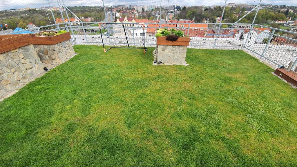 Zahrada ubytování Magic Apartment centre mezonet