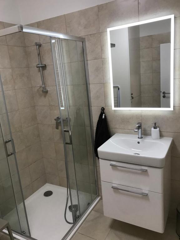 Koupelna v ubytování Apartmán Studnice