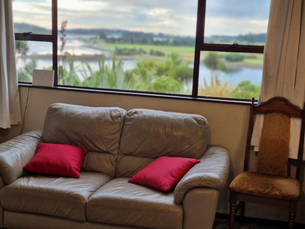 Posezení v ubytování Catlins Lake Sanctuary