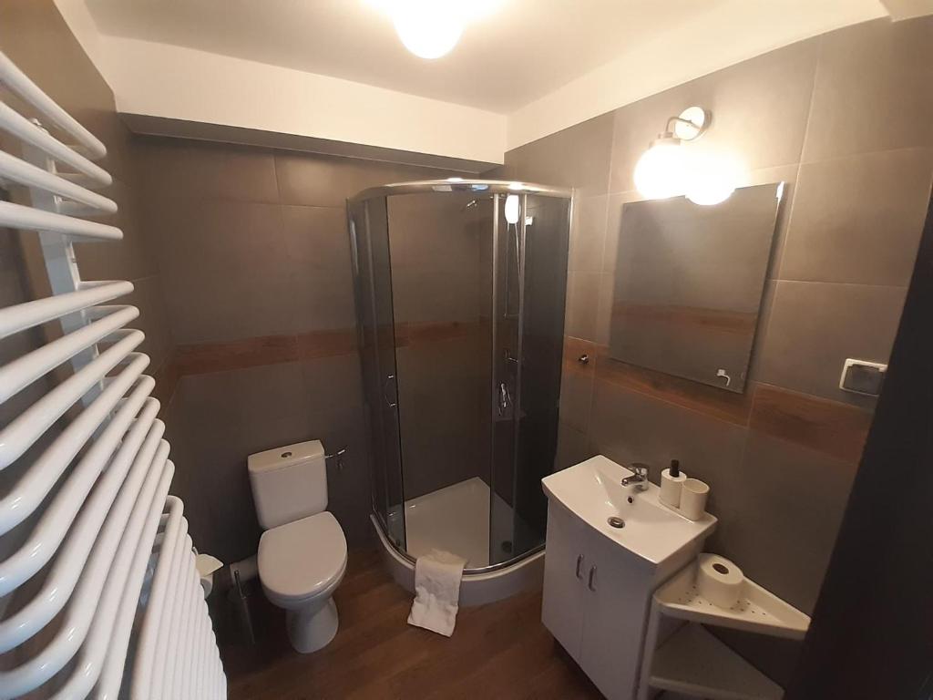 Koupelna v ubytování Willa Czajki