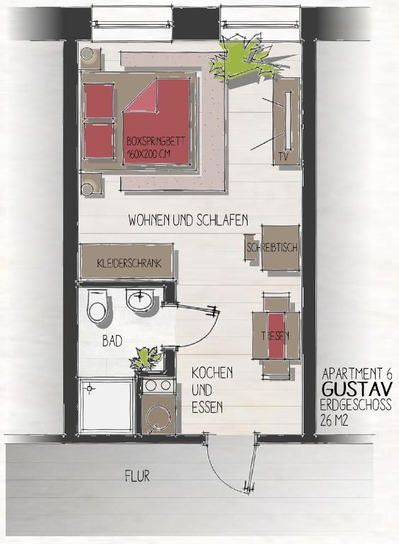 Villa Backstein OBO19 - Apartamento Gustav