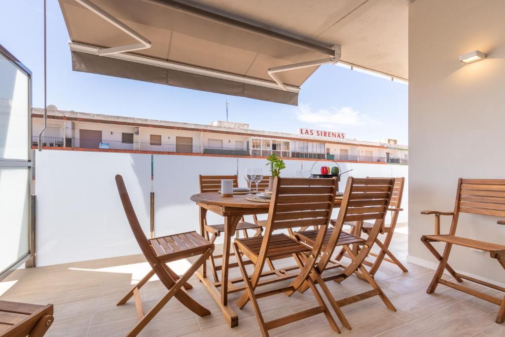 Balkón alebo terasa v ubytovaní M A R I V E N T Suite with bathroom and terrace 50 m2