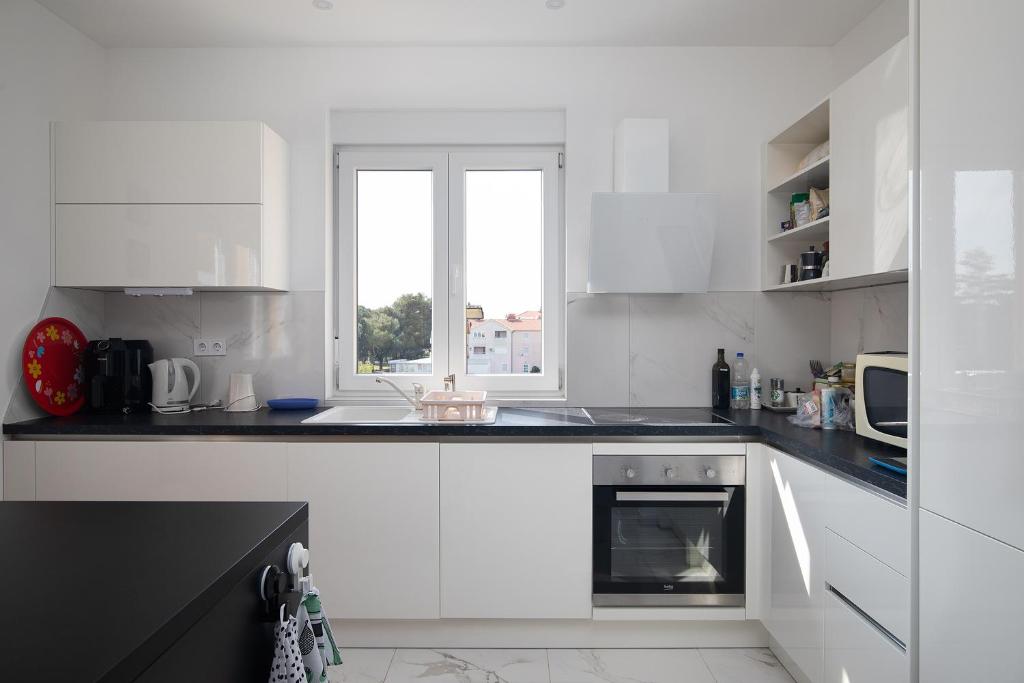 Kuchyň nebo kuchyňský kout v ubytování Apartments Jan&Enzo
