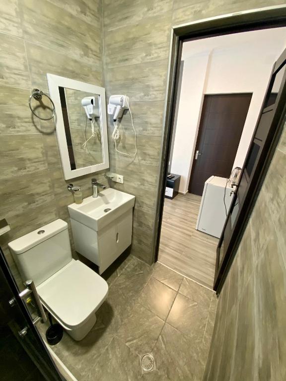 Koupelna v ubytování Hotel Niko