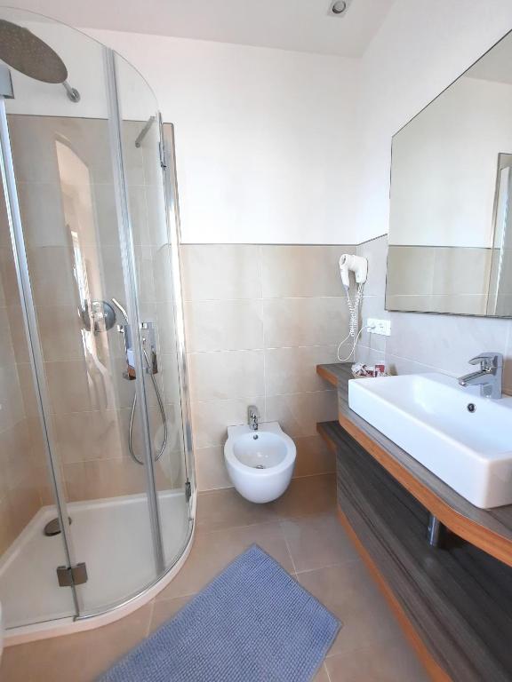 Koupelna v ubytování Hotel Margherita