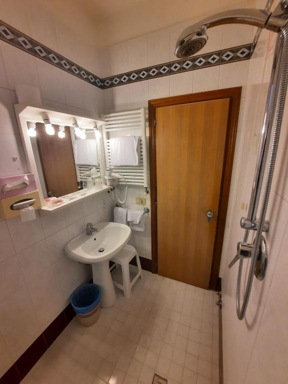 Koupelna v ubytování Hotel Margherita