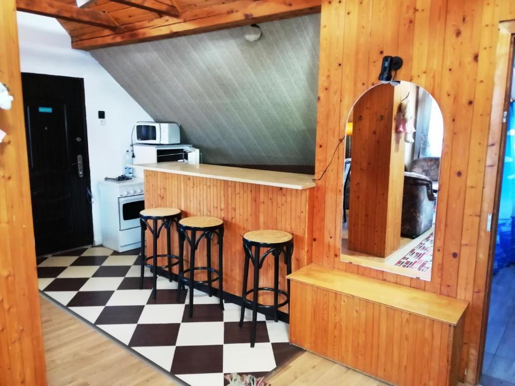 A kitchen or kitchenette at Szent György Vendégház