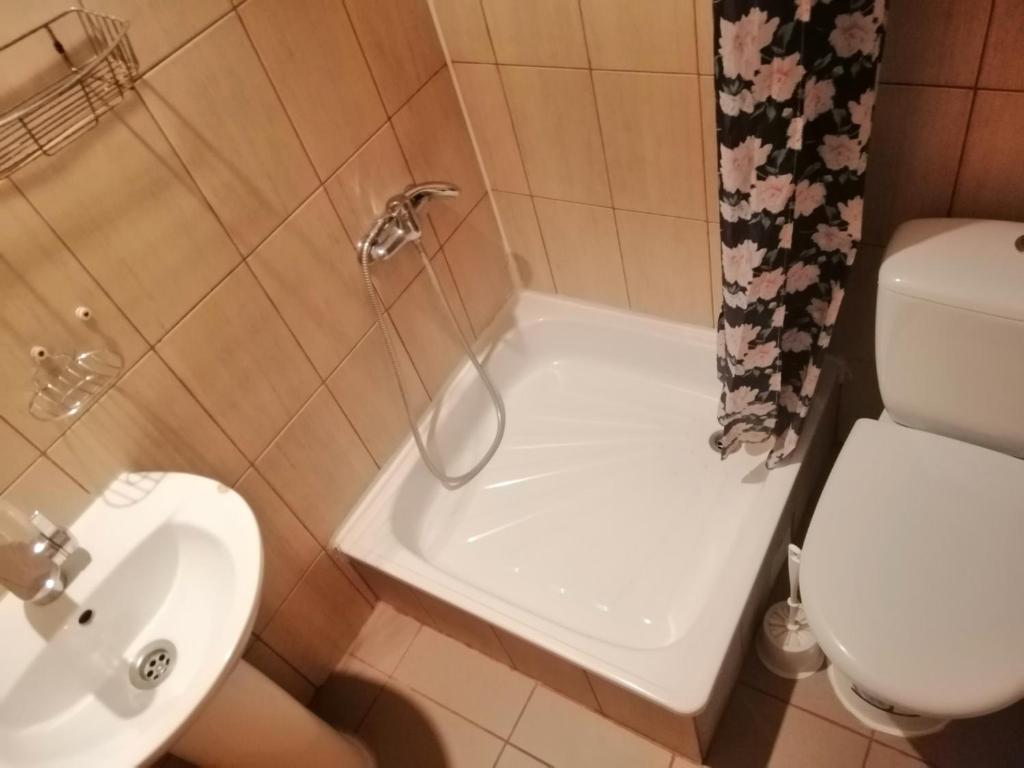 Koupelna v ubytování Sadiba Rozchil
