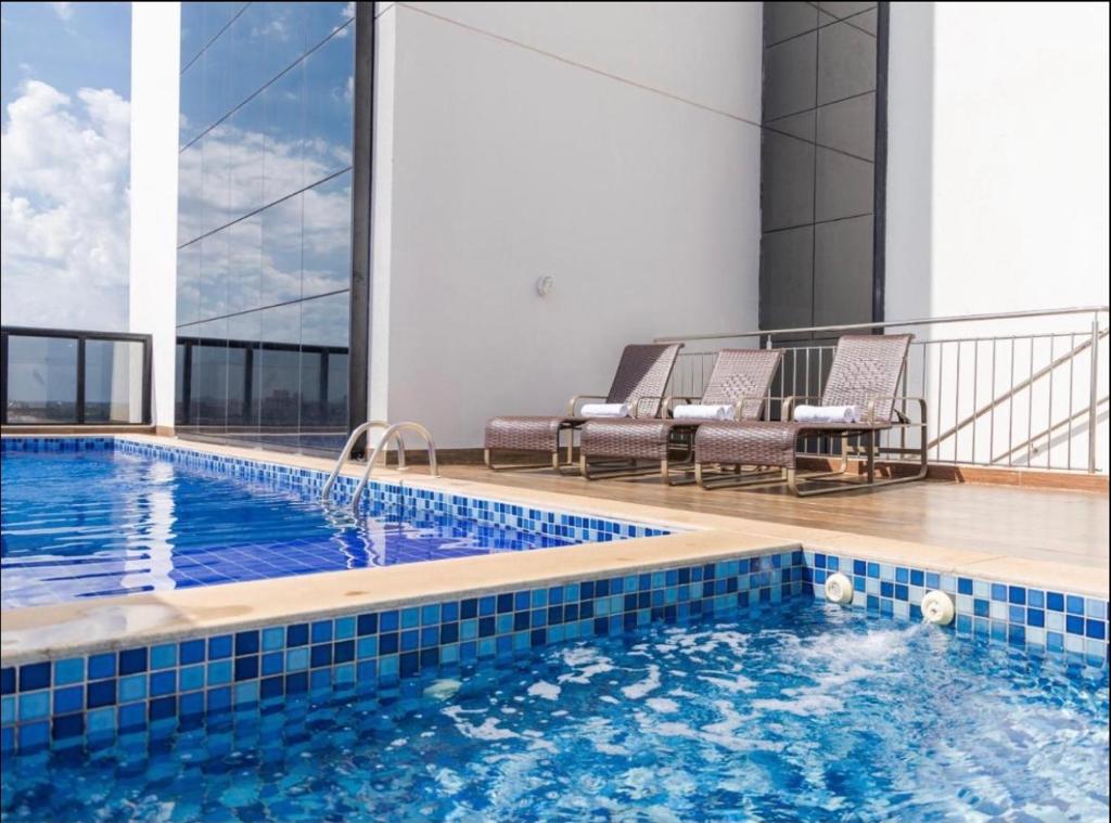  Flat em hotel no centro da cidade