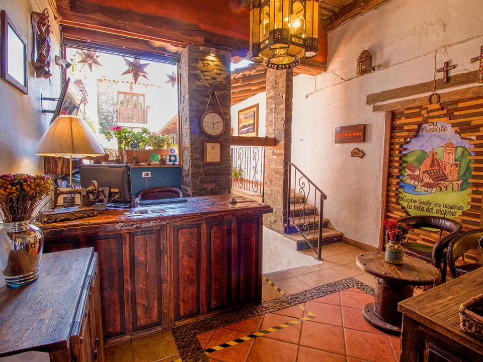 Posezení v ubytování Hotel Mi Pueblito Tapalpa