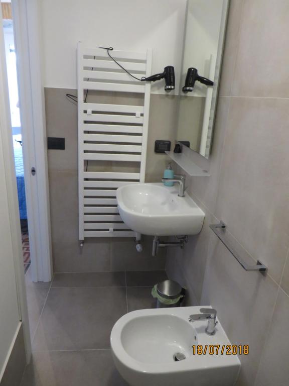 Koupelna v ubytování Timpa rooms