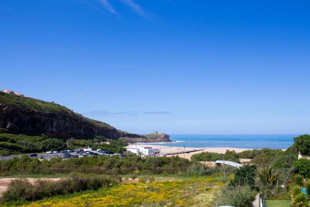 a view of a beach and the ocean at Ericeira (S. Lourenco) Apartment in Ribamar