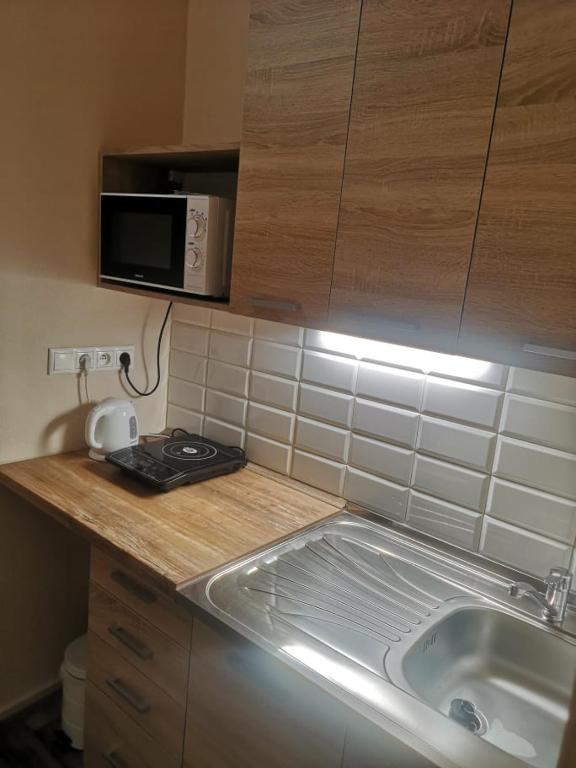 A kitchen or kitchenette at Penzión Thamasy