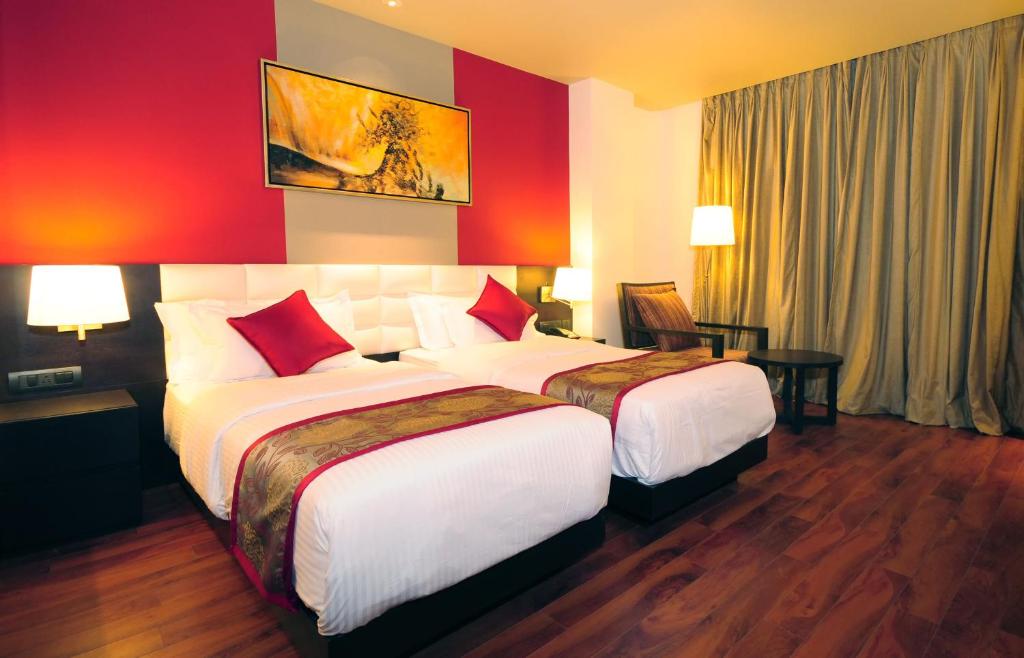 Postel nebo postele na pokoji v ubytování Hotel Senses