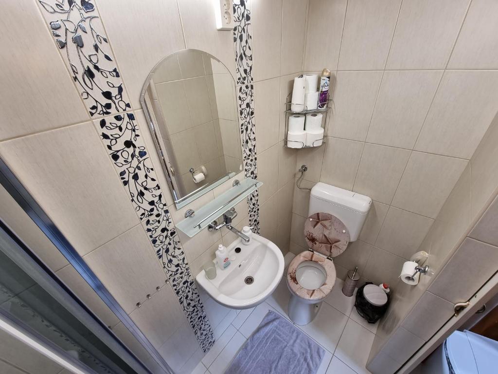 Koupelna v ubytování Little Cozy Apartman