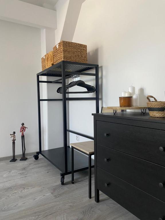 Poschodová posteľ alebo postele v izbe v ubytovaní apartament Hrabala