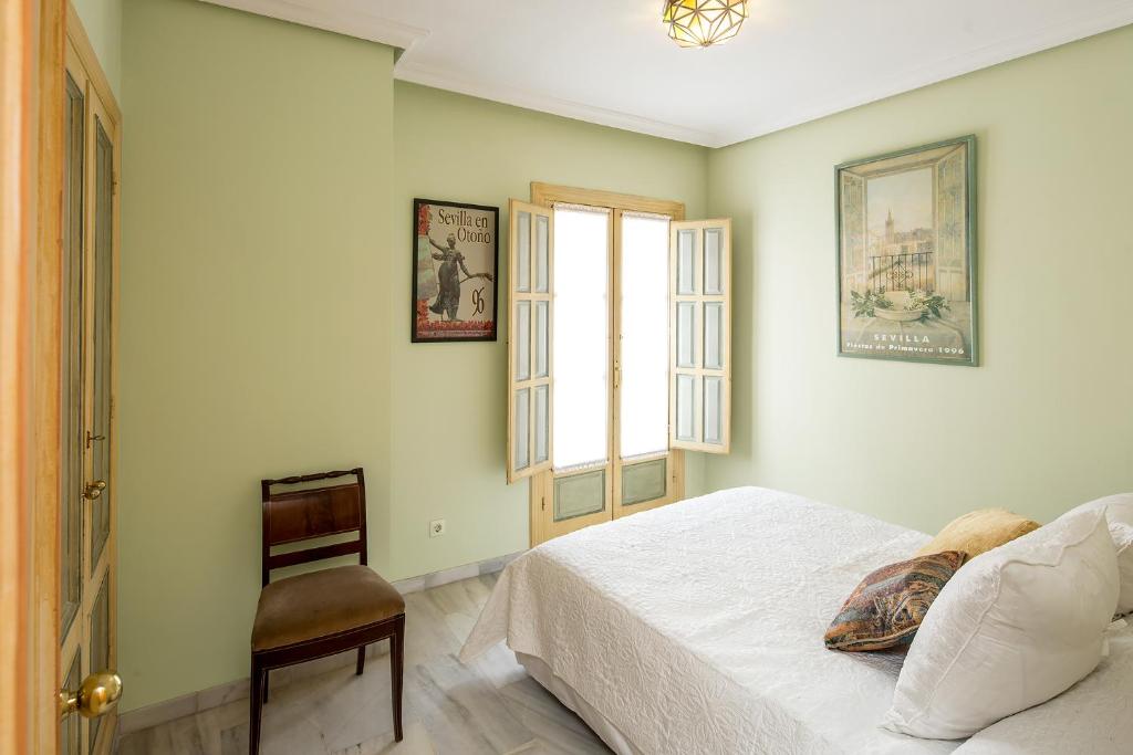 Postel nebo postele na pokoji v ubytování Veoapartment Alfalfa Terraza