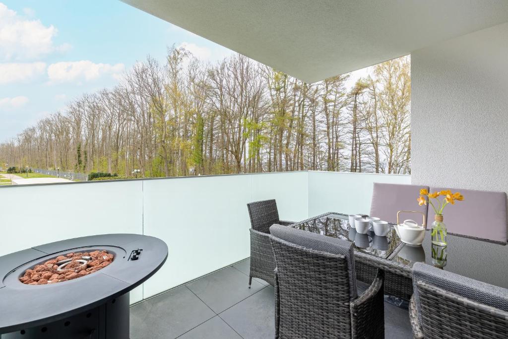 Balkón alebo terasa v ubytovaní Platinium Apartment by Renters Prestige