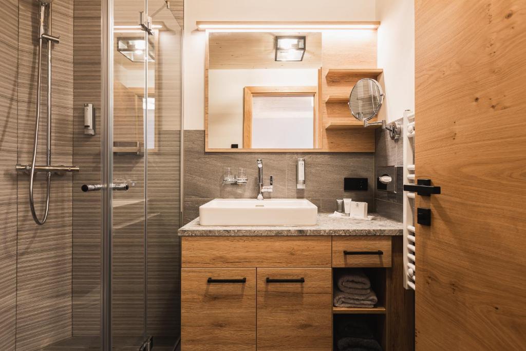 Koupelna v ubytování S'Kathrina - Appartements