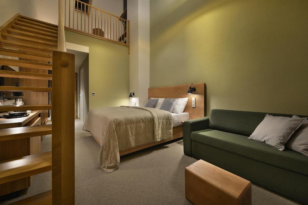 Postel nebo postele na pokoji v ubytování Hotel Element