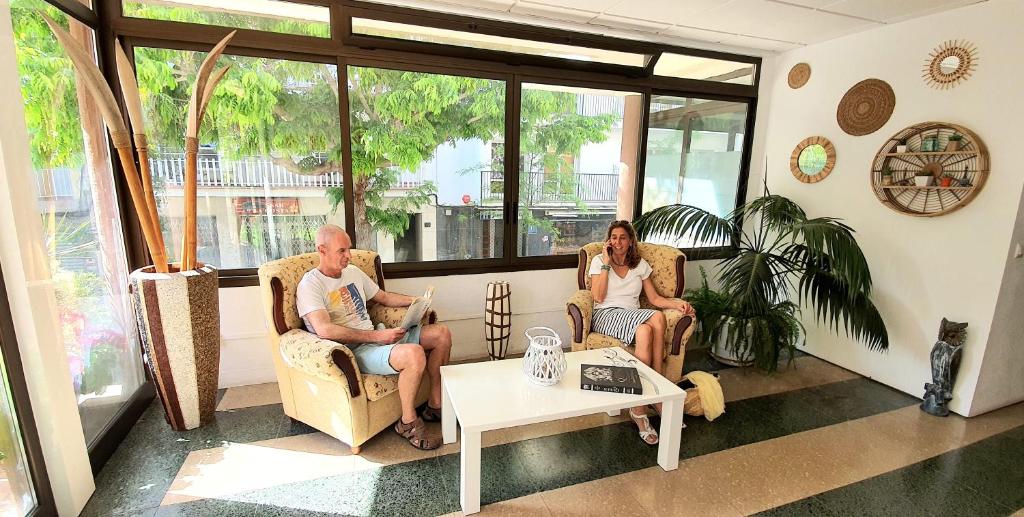 Posezení v ubytování Hotel Mireia