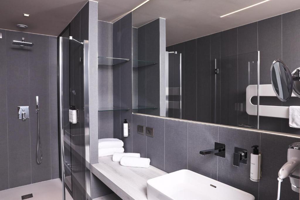 Koupelna v ubytování Hotel Veronesi La Torre