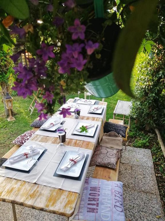 Zahrada ubytování Podere Montecorno