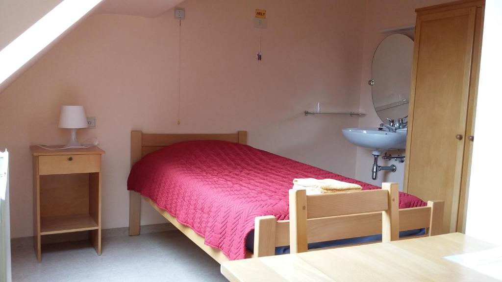 Postel nebo postele na pokoji v ubytování Chaityfontaine